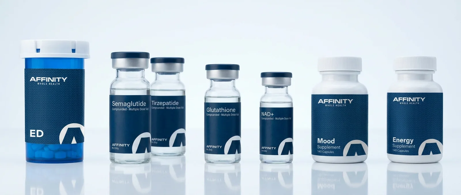 Affinity Whole Health prescription and supplement products