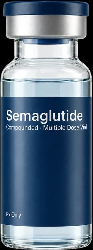 Compounded semaglutide vial